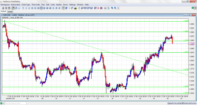 EUR/USD Chart January 20 2012