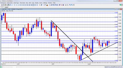 EUR/USD Forex Chart August 20 24 2012