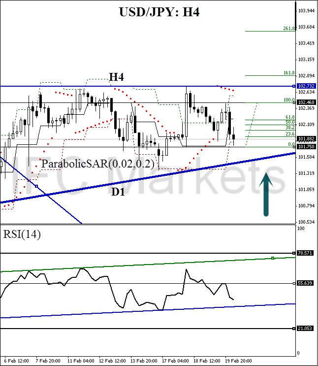 USDJPY Technical forex chart February 20 2014 fundamental outlook and analysis