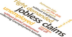 visual in word clouds of the word Jobless Cl