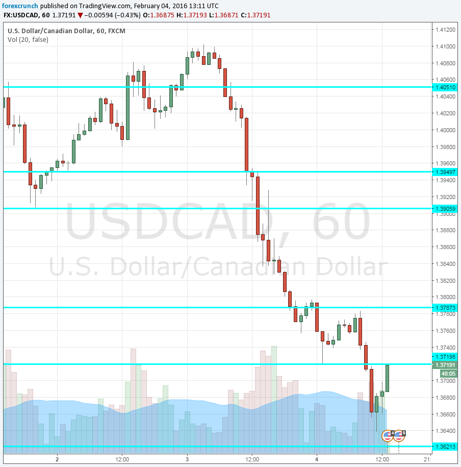 USDCAD February 4 2016