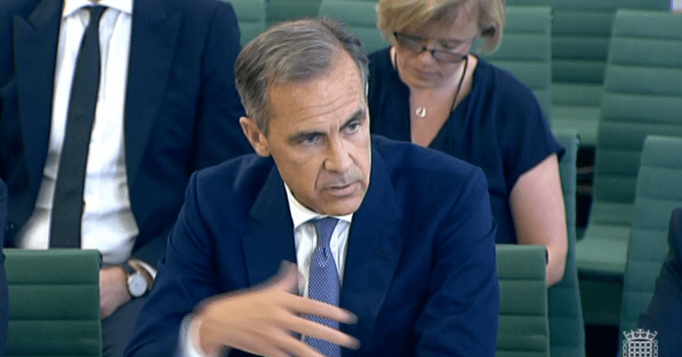 Mark Carney testifying September 7 2016 inflation report hearings