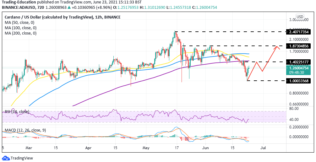 ADA/USD price chart