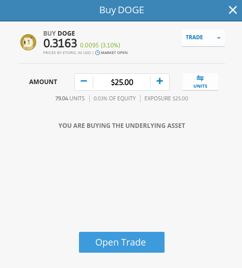 how to buy dogecoin on etoro