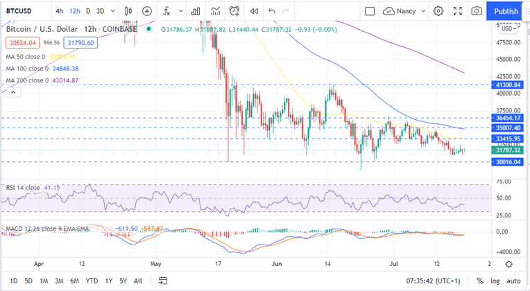 Bitcoin Price 12-H July 19