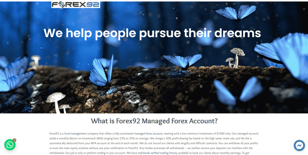 Forex92 forex managed account