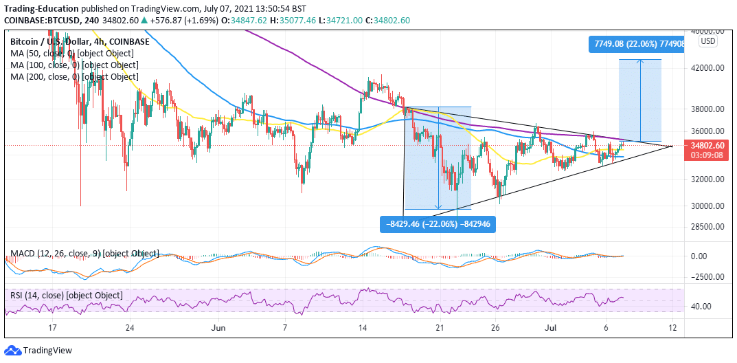 Bitcoin price chart