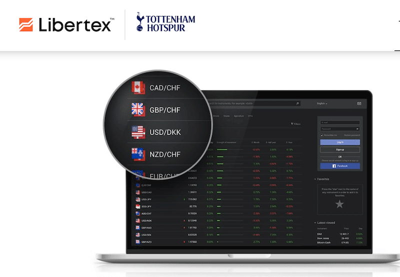 Libertex homepage