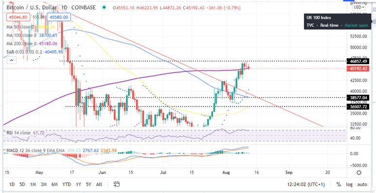 Bitcoin Price Daily Chart