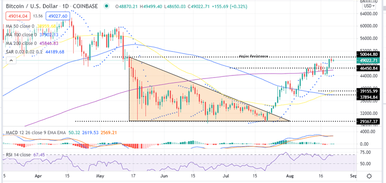 Bitcoin Price Daily Chart