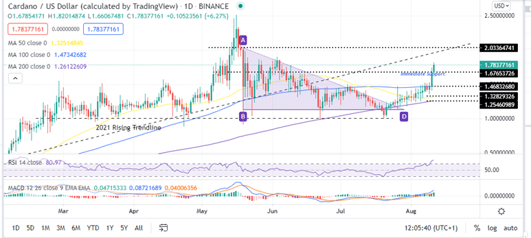 Cardano Price Daily Chart