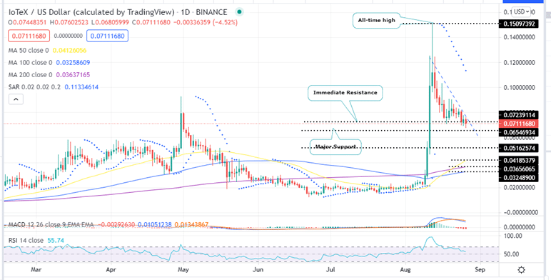 IoTeX Price Daily Chart