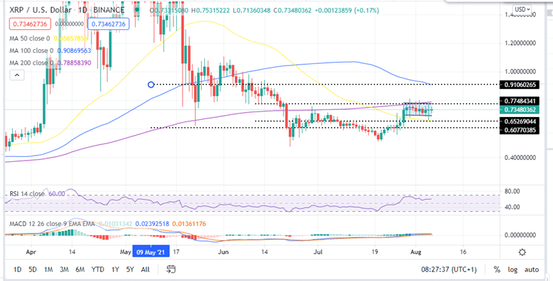 Ripple Price Daily Char