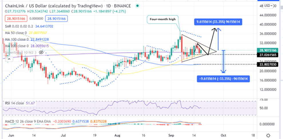 Chainlink Price Daily Chart