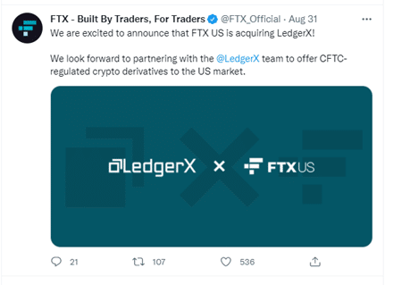 FTX Token Price Exchange Tweet