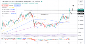 FTX Token Price Daily Chart