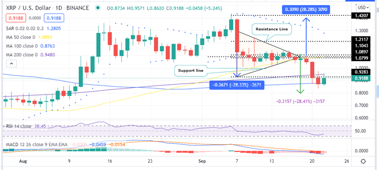 Ripple Price Daily Char