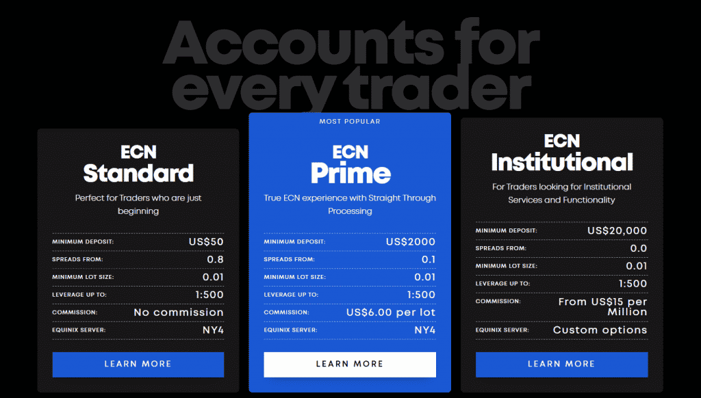 blackbull markets accounts