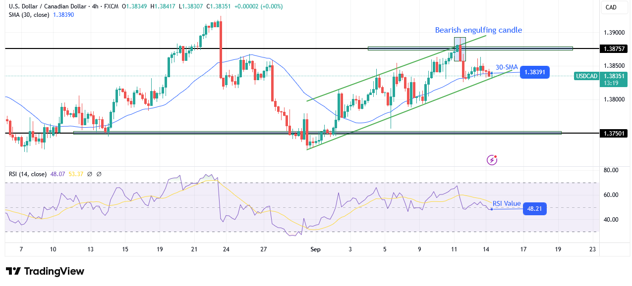 USD / CAD Technical Forecast